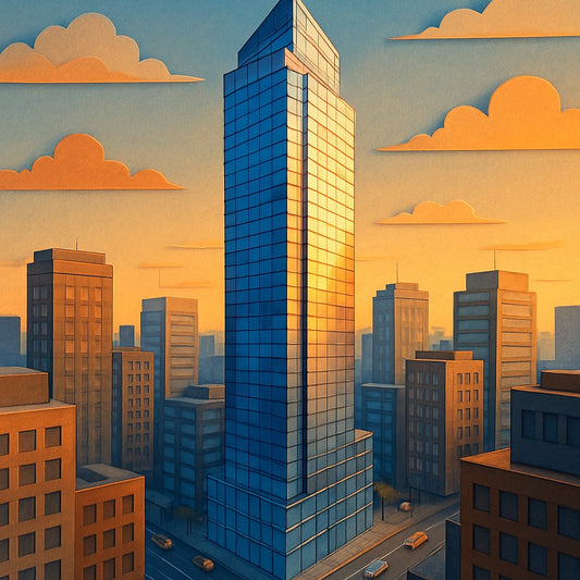 Illustration of the skyscraper technique for link building