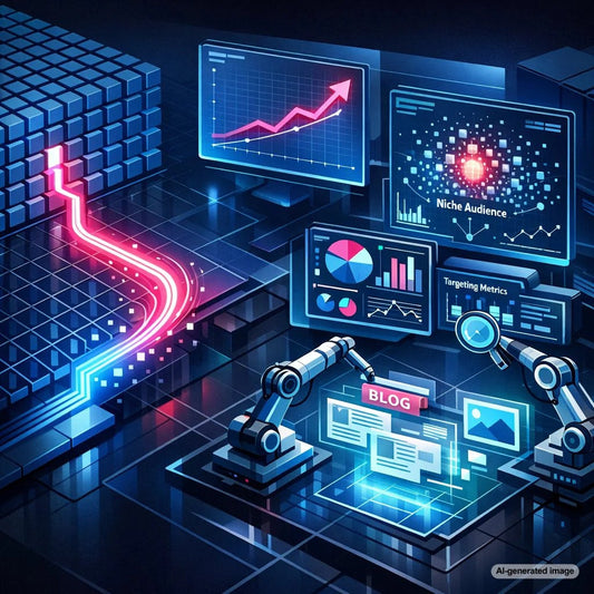 Illustration representing contrarian content strategy capturing niche audience attention through unique perspectives