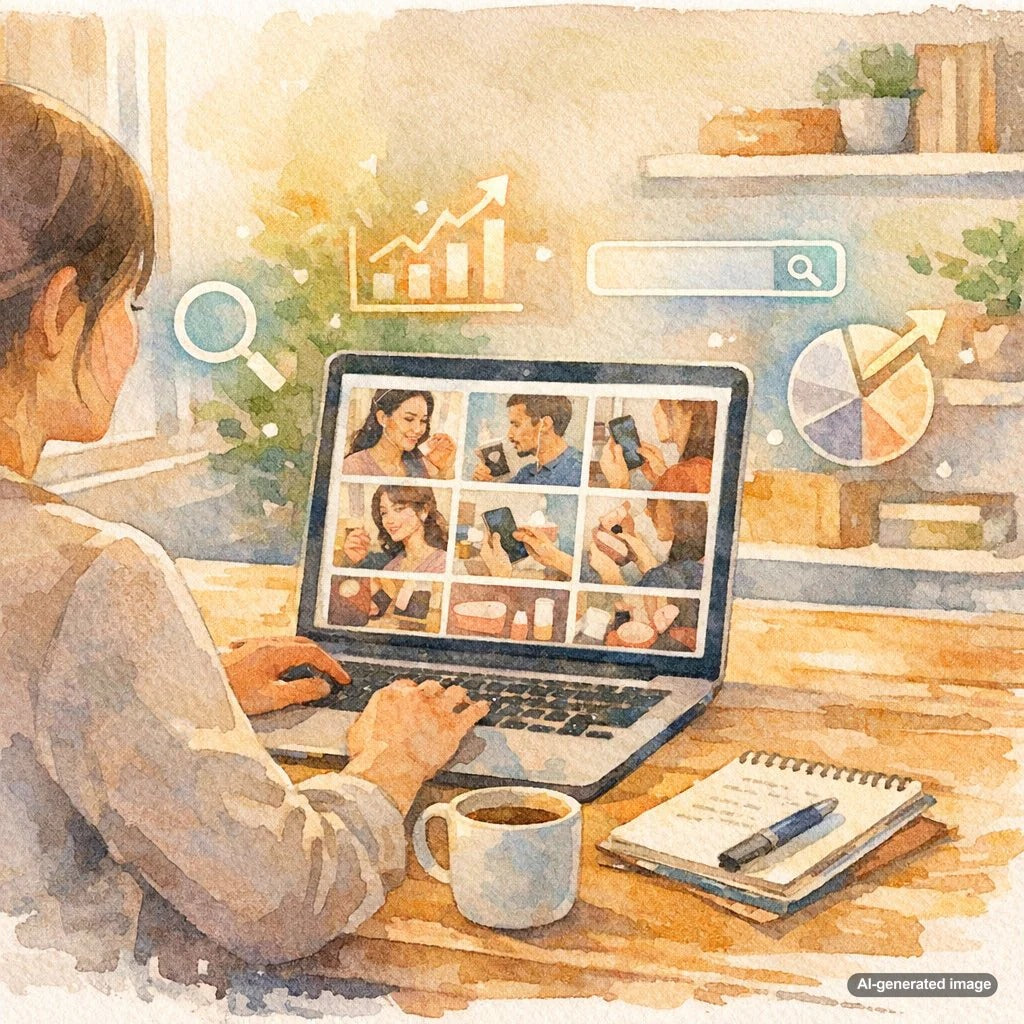 Video SEO strategy showing product demonstrations to improve search visibility