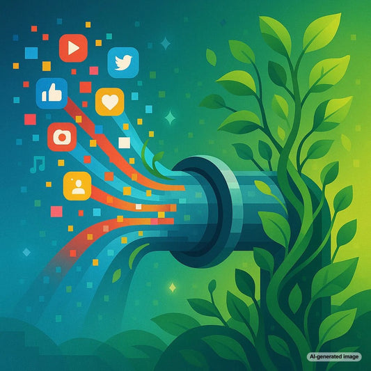 A visual representation of the 'Viral to Organic' pipeline in digital marketing