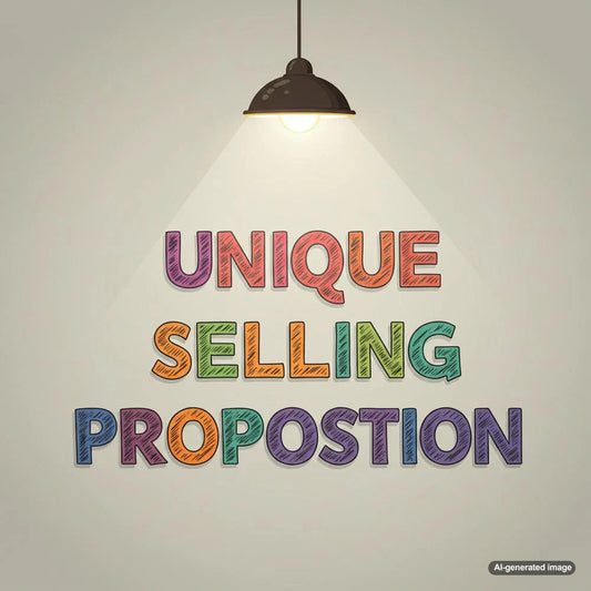 Illustration depicting blogging as a tool to establish eCommerce Unique Selling Proposition
