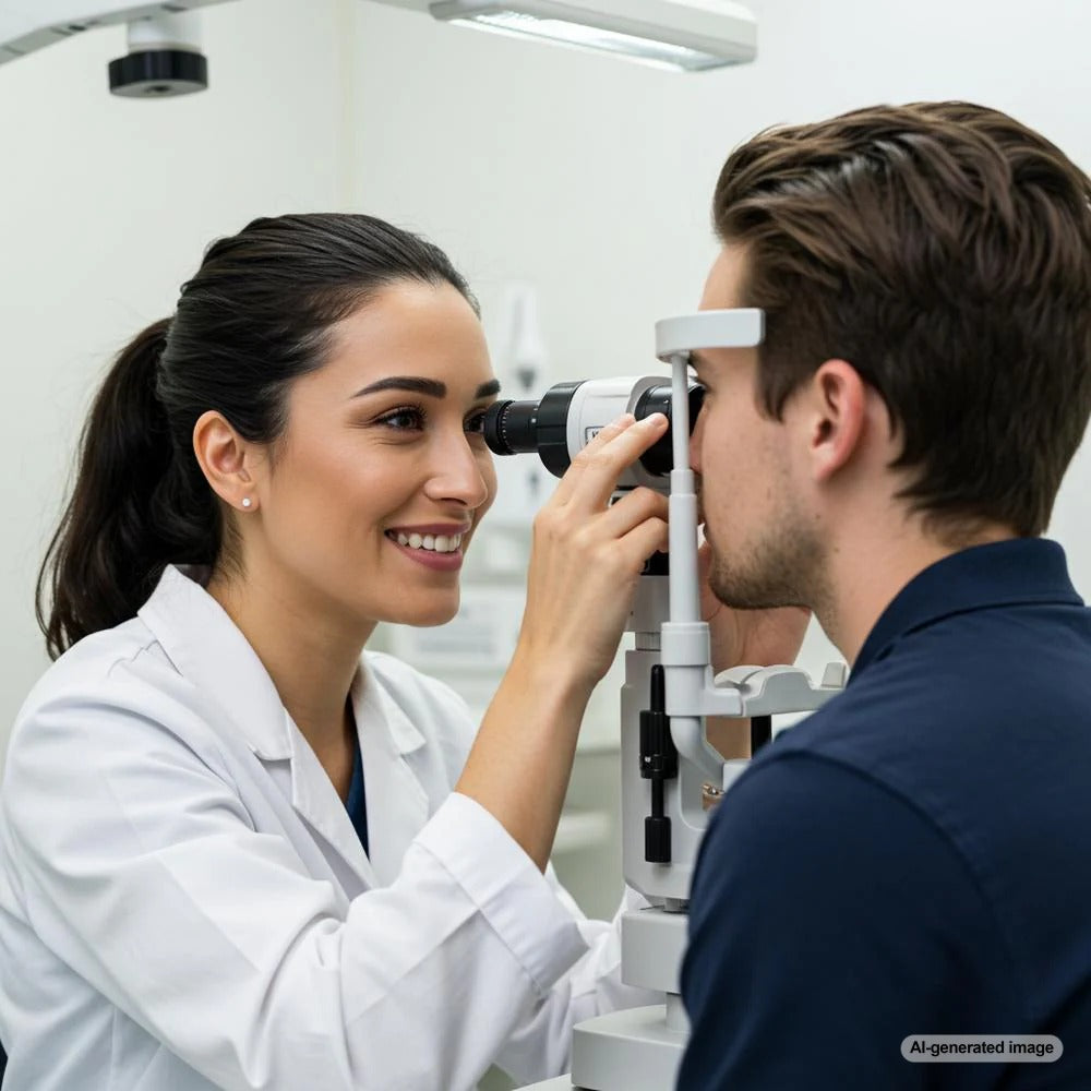 Optometry clinic blogging benefits illustration