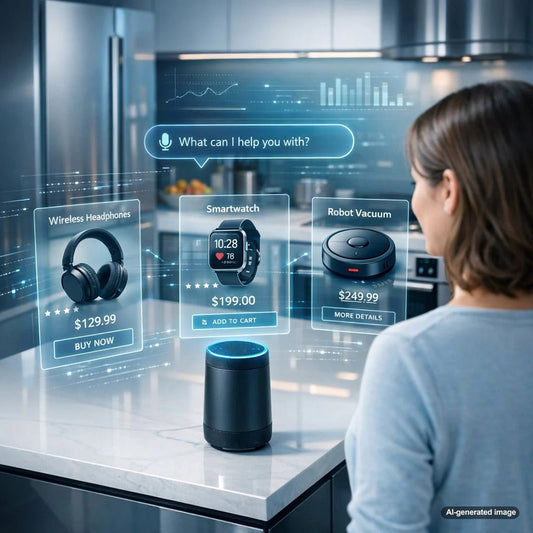 Voice search shopping using smart assistants for hands free ecommerce experiences