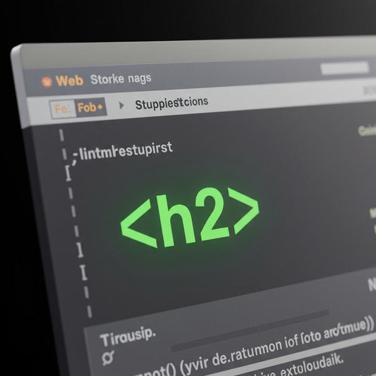 Illustration depicting the structure and importance of H2 tags in web development