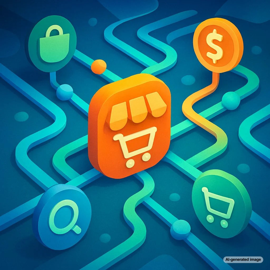 An illustration depicting best practices for URL structure in SEO, featuring clean and organized URLs
