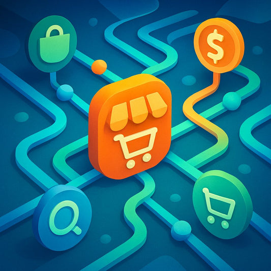 An illustration depicting best practices for URL structure in SEO, featuring clean and organized URLs