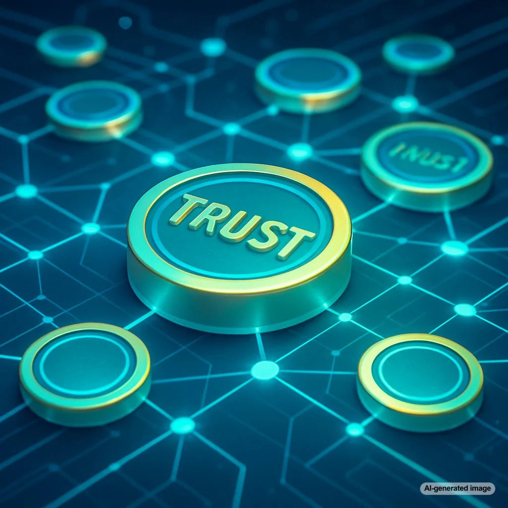 Illustration showing Trust Tokens replacing backlinks in SEO