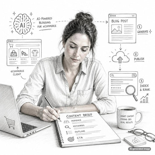 Content brief planning document for SEO blog strategy and improved Google rankings
