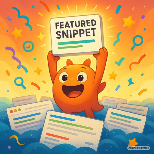 Illustration depicting a featured snippet in Google's search results