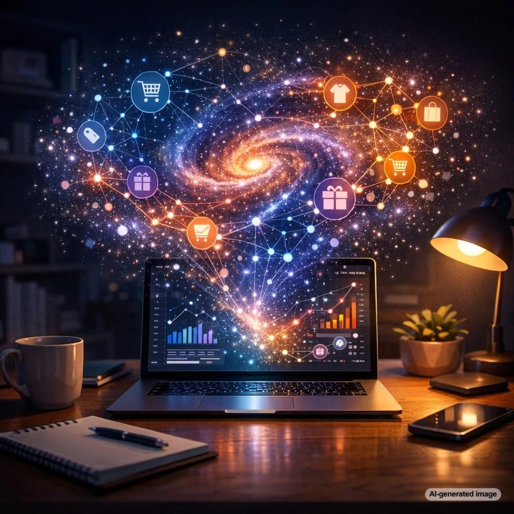 A visual map of keyword research topics forming a keyword universe for SEO content strategy