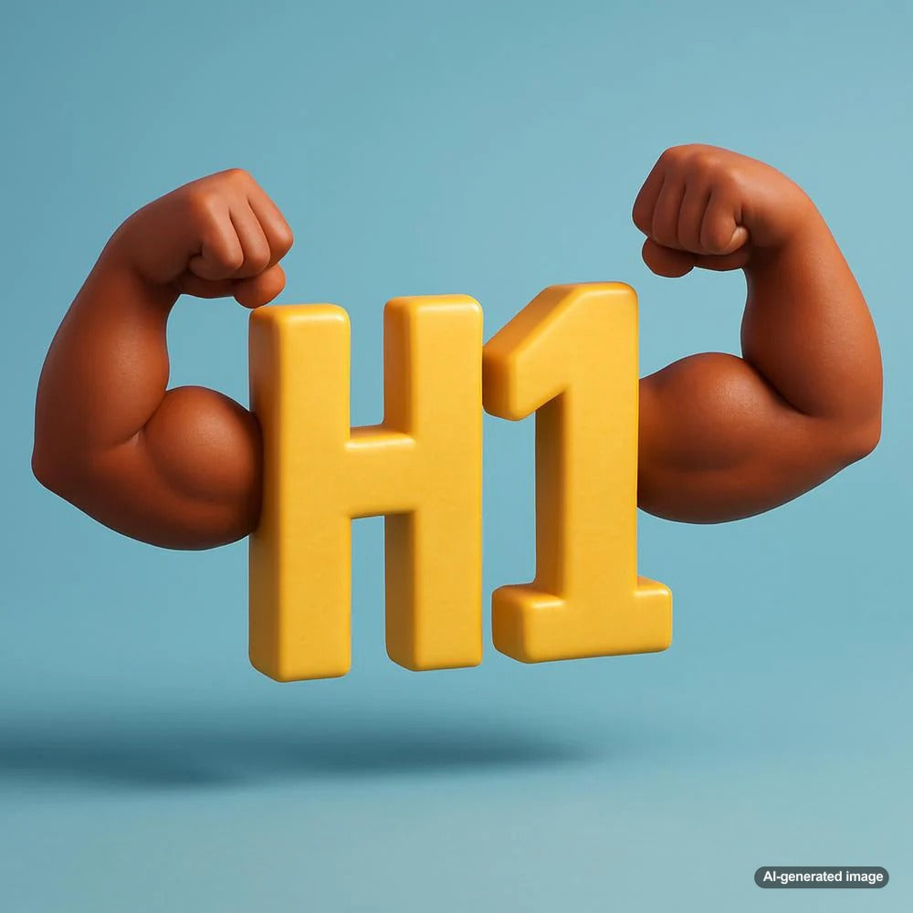 Illustration depicting the structure and importance of H1 tags in web development