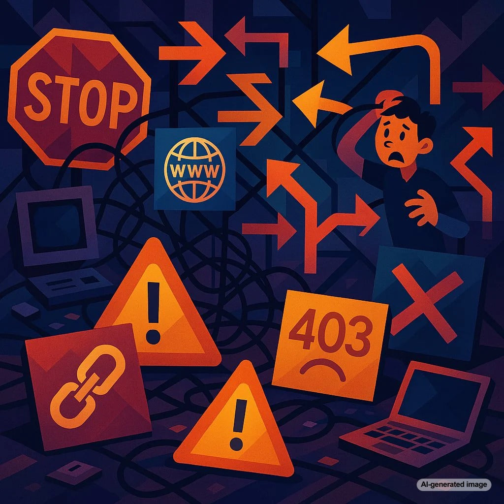A visual representation of bad SEO practices