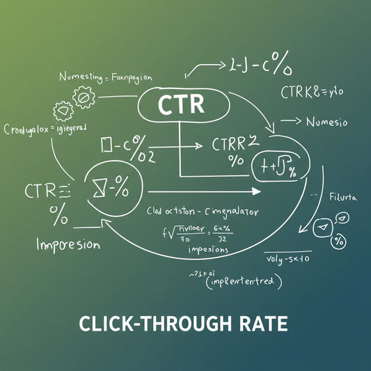 Illustration depicting click-through rate improvement strategies for blogs