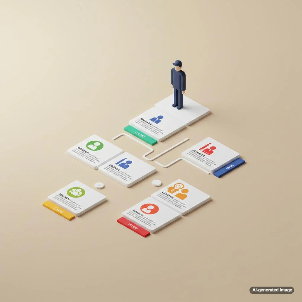 Illustration depicting Google's PageRank algorithm in action