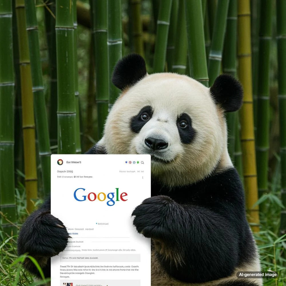 Illustration representing Google Panda algorithm