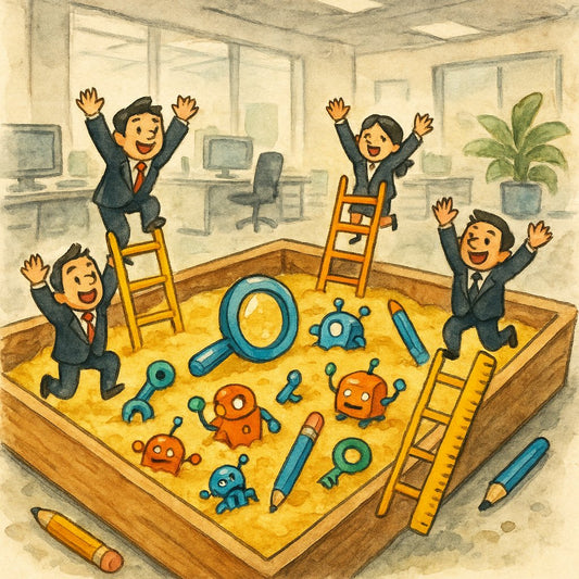 Illustration of Website Launch and SEO Ranking Sandbox Concept