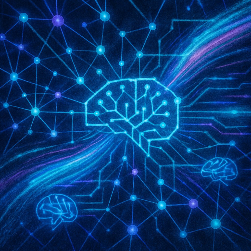 Illustration of semantic SEO concept with search engines and content clusters