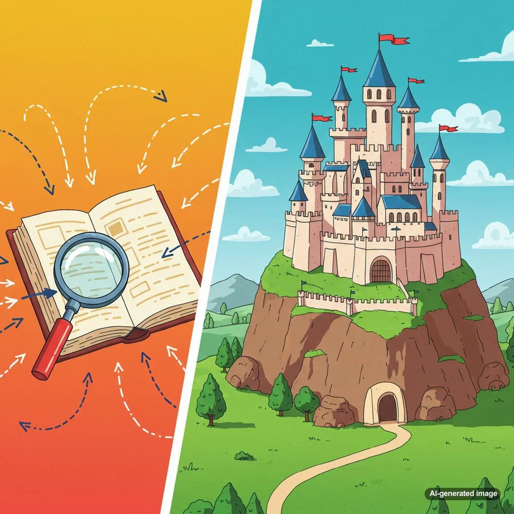 Illustration depicting the comparison between Topical Authority and Domain Authority