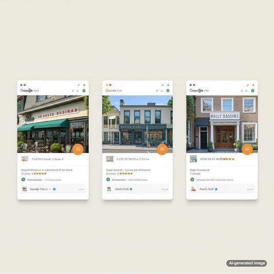 Illustration showing the Google Local 3 Pack results on a search engine page