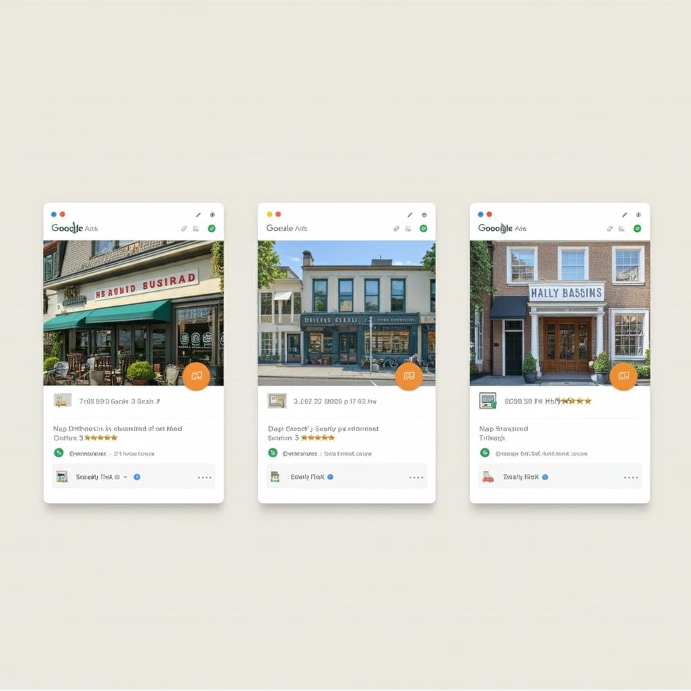Illustration showing the Google Local 3 Pack results on a search engine page