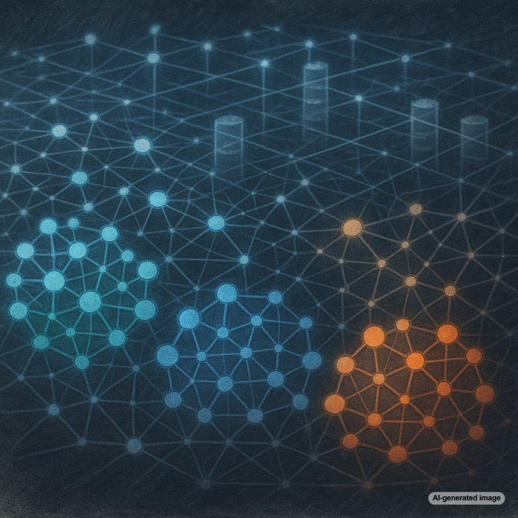 A detailed blog post image showcasing topic clustering vs siloing for SEO strategies