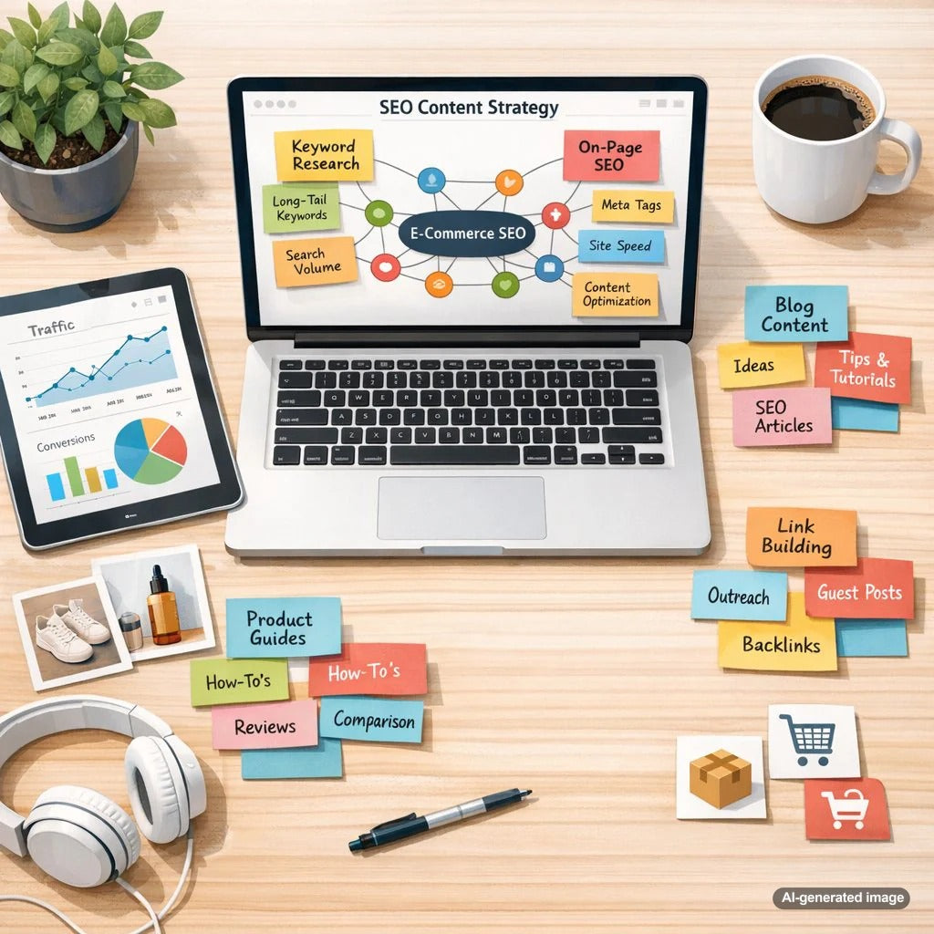 Illustration representing topical authority and content clusters helping a website become a trusted source for search engines