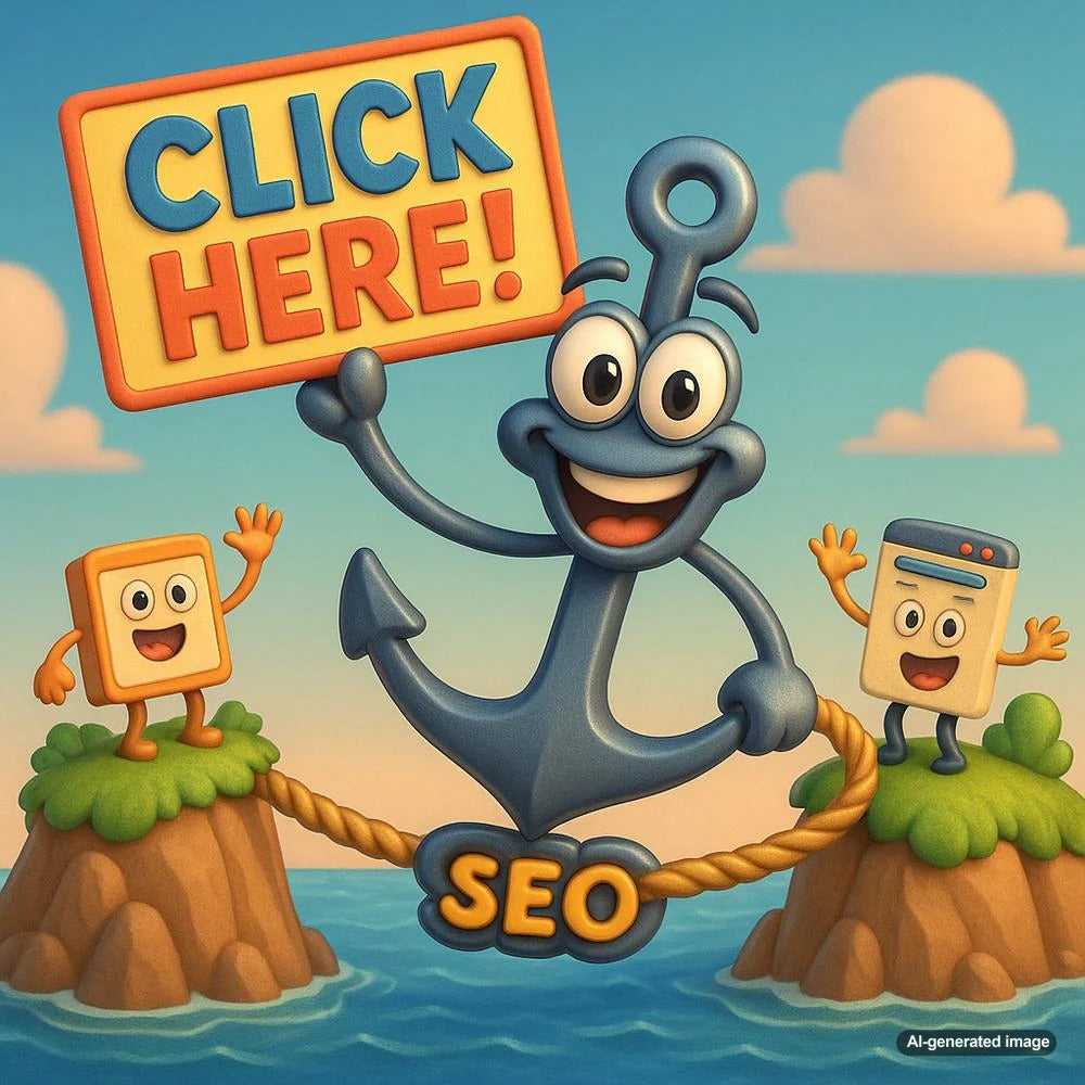 Illustration depicting the importance of anchor text in link building for SEO
