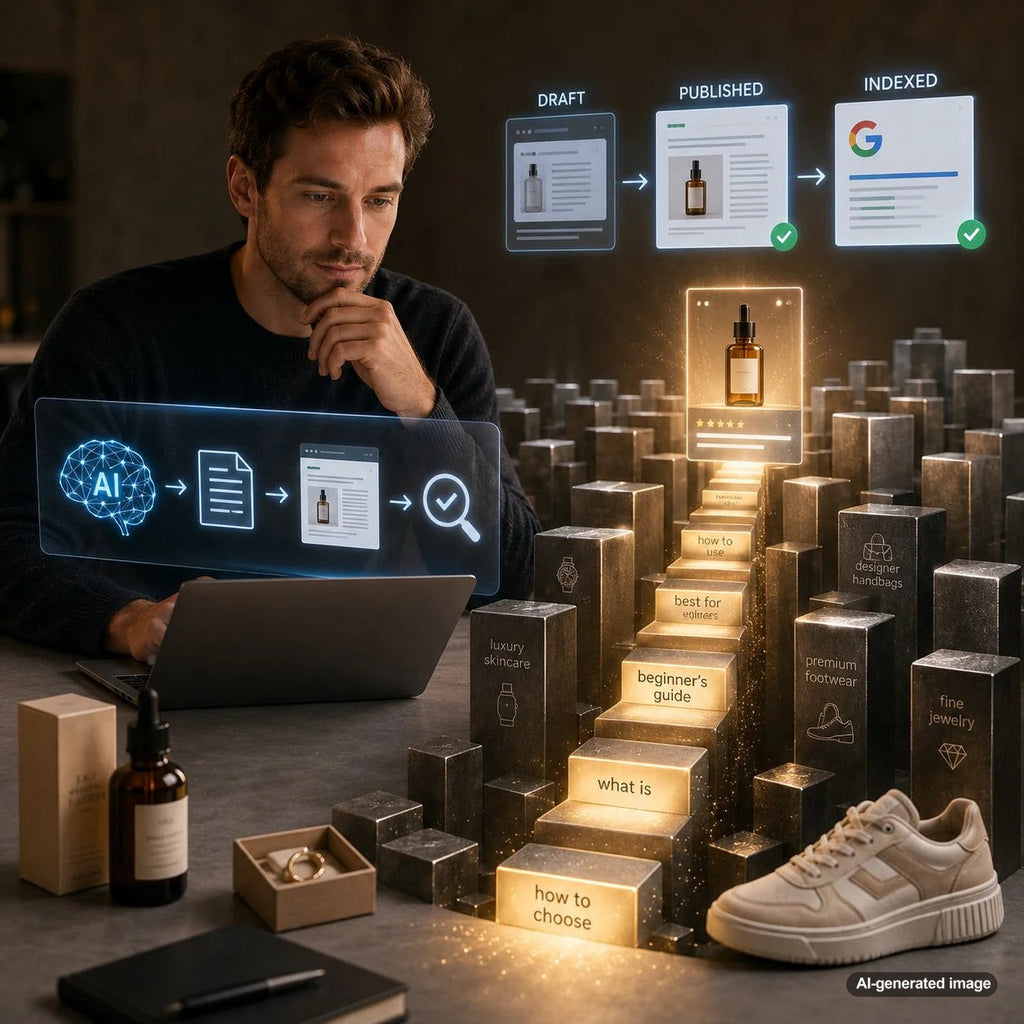 Business owner analyzing why beginner guide keywords continue to drive organic traffic and SEO growth in competitive niches