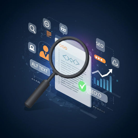 Illustration depicting the importance of alt text in blog images for SEO enhancement