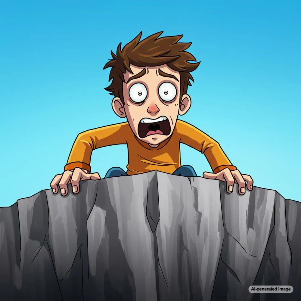 Illustration depicting a declining graph representing a drop in Google ranking