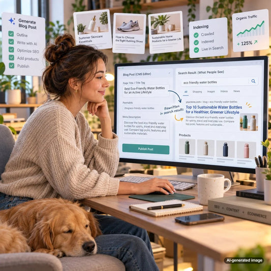 Illustration representing Google rewriting a webpage title in search results despite a carefully optimized HTML title tag