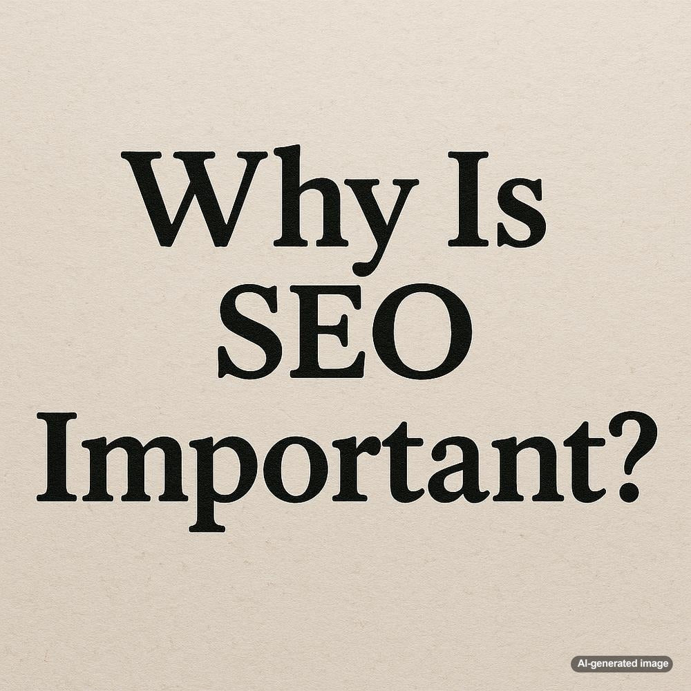 Infographic illustrating the top 10 reasons why SEO is important for businesses