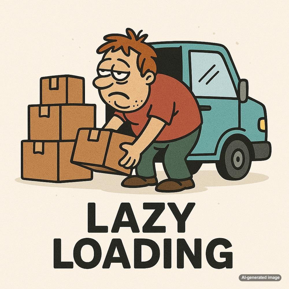 Illustration of lazy loading concept improving website SEO performance