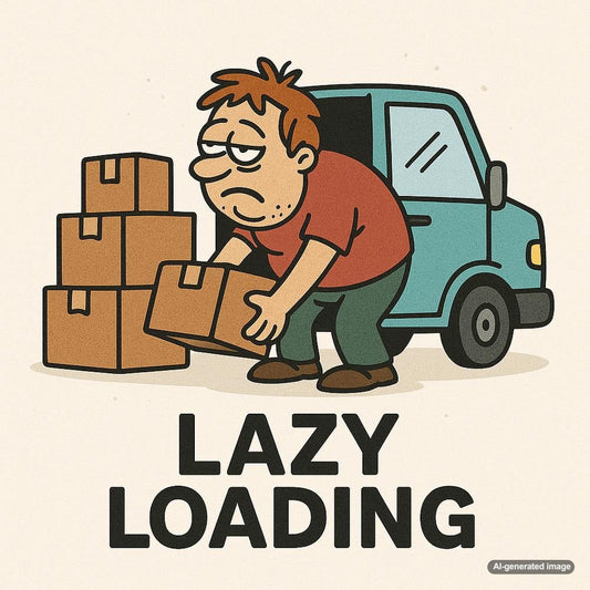 Illustration of lazy loading concept improving website SEO performance