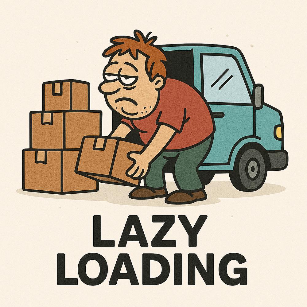 Illustration of lazy loading concept improving website SEO performance