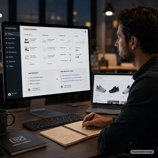 Business blog strategy concept showing use case focused content planning for stronger SEO rankings and customer engagement